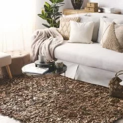 Beliani Matto Nahka Hiekanruskea MUT Useita Kokoja 10 Beliani Matto Nahka Hiekanruskea MUT Useita Kokoja -Ruokapöydät Myyntikauppa undef src sa picid 220398 type color image scaled