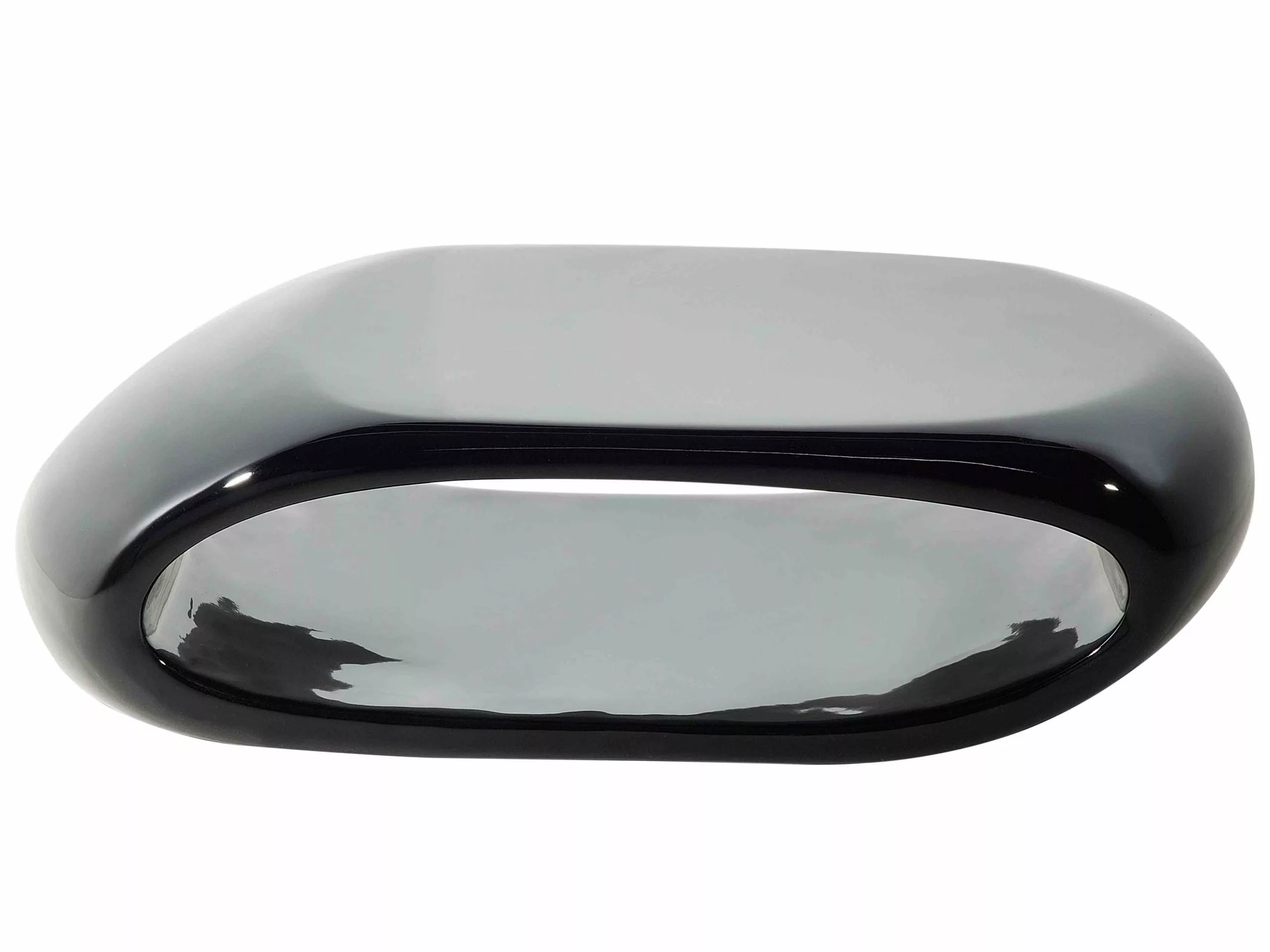 Beliani Sohvapöytä Lasikuitu Musta NESSUS 5 Beliani Sohvapöytä Lasikuitu Musta NESSUS - Image 3