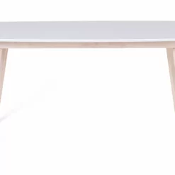 Beliani Ruokapöytä Valkoinen/vaalea Puu 150 X 90 Cm SANTOS -Ruokapöydät Myyntikauppa undef src sa picid 675442 type whitesh image scaled