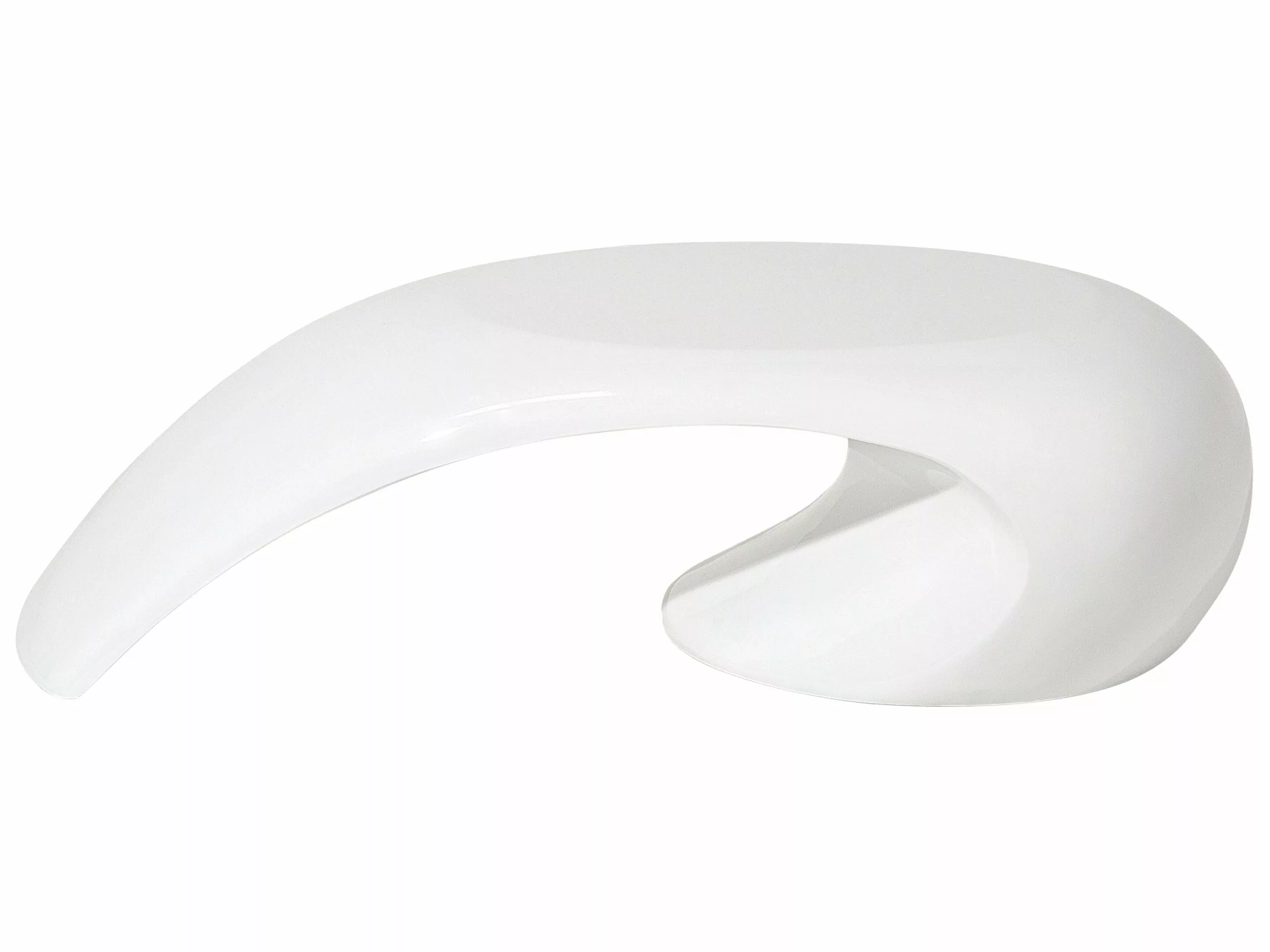 Beliani Sohvapöytä Lasikuitu Valkoinen ELATUS 8 Beliani Sohvapöytä Lasikuitu Valkoinen ELATUS - Image 6