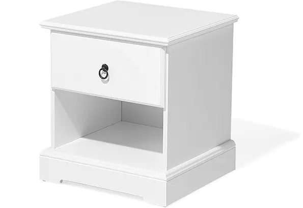 Beliani Yöpöytä Laatikko Valkoinen GILBERT - Image 3