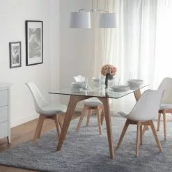 Beliani Matto Kangas Vaaleanharmaa DEMRE Useita Kokoja -Ruokapöydät Myyntikauppa undef src sa picid 685365 type color image scaled