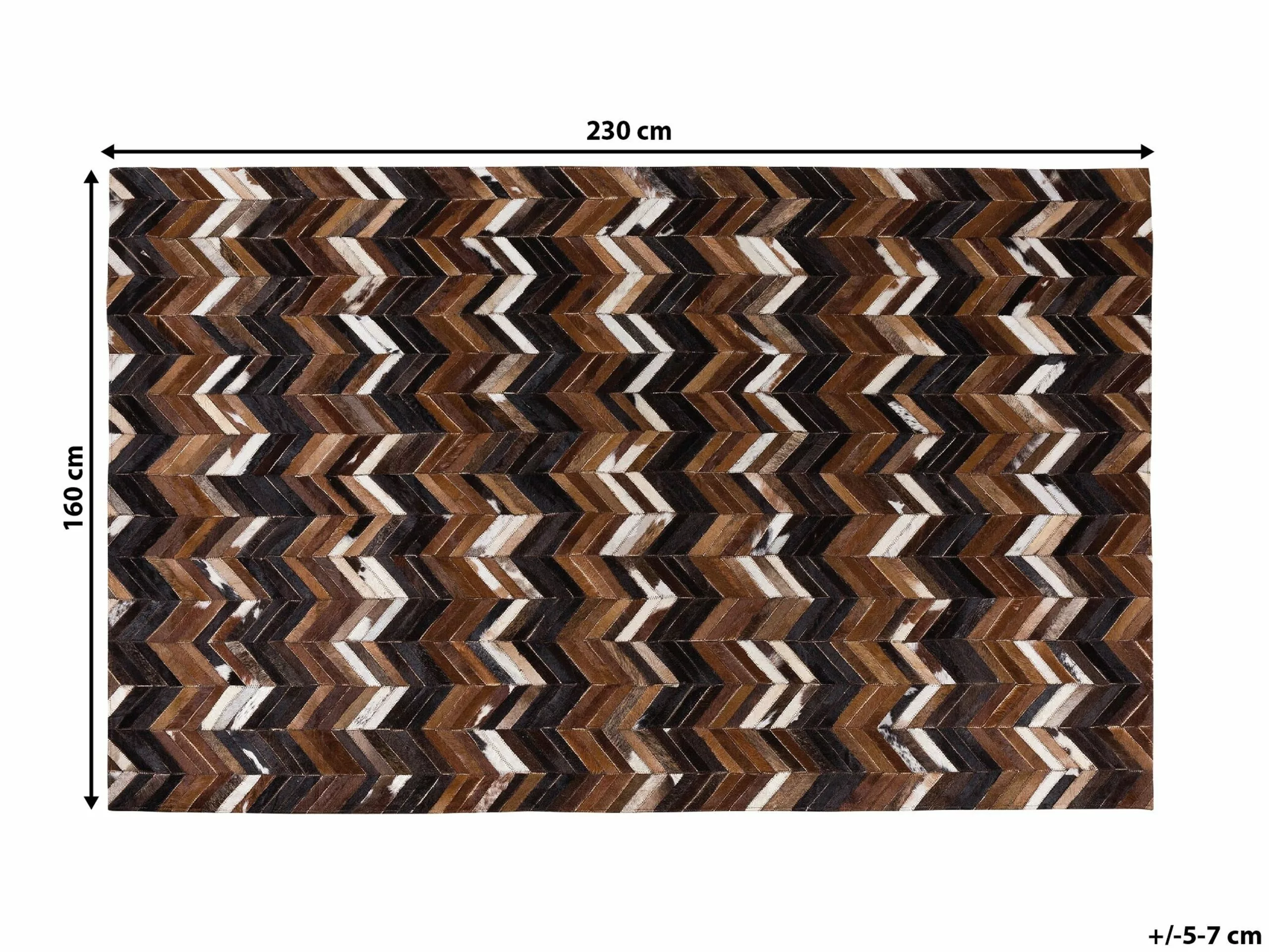 Beliani Matto Lehmännahka Ruskea BALAT Useita Kokoja 8 Beliani Matto Lehmännahka Ruskea BALAT Useita Kokoja - Image 6