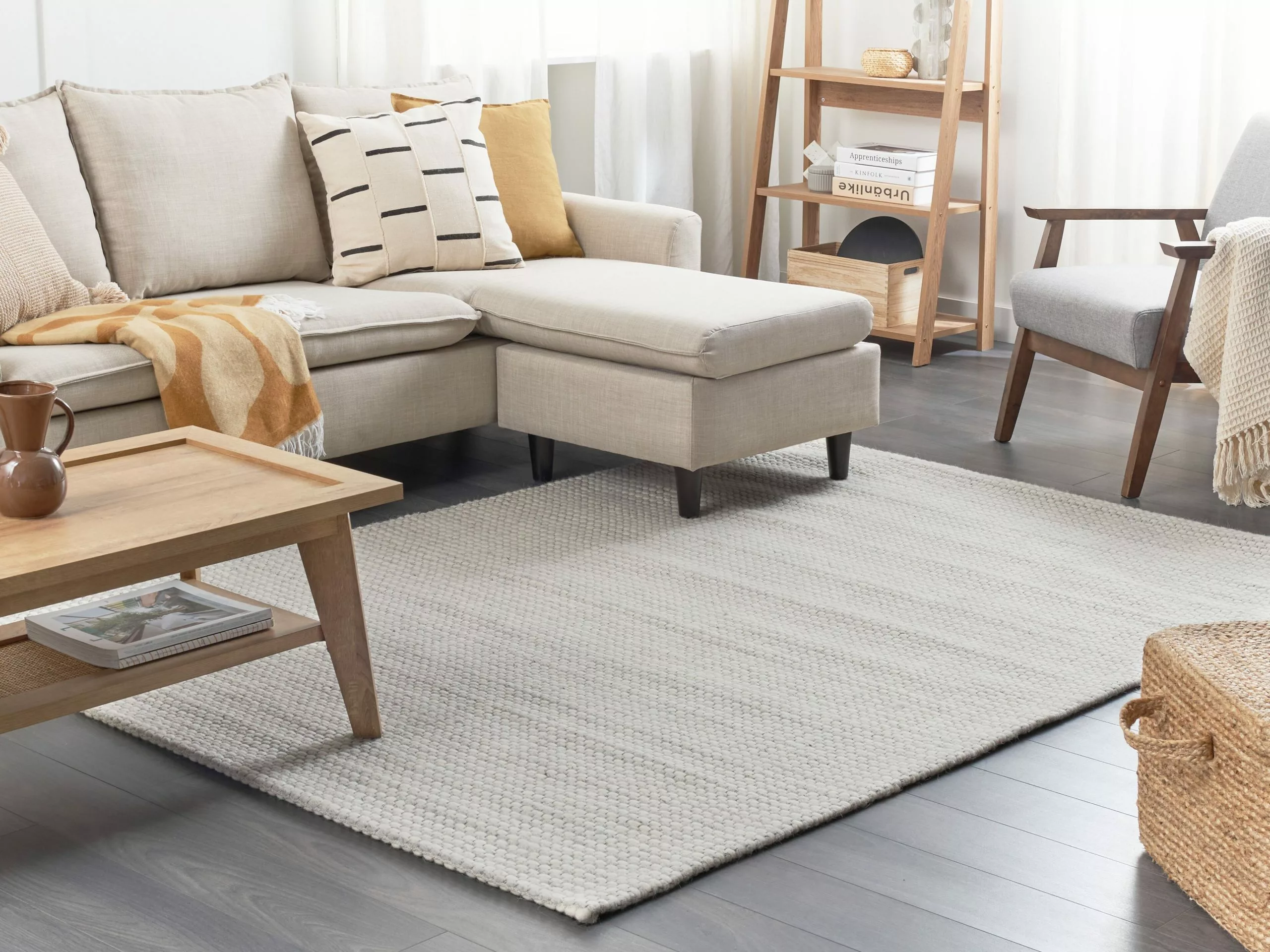 Beliani Matto Villa Vaaleanharmaa KILIS Useita Kokoja 4 Beliani Matto Villa Vaaleanharmaa KILIS Useita Kokoja - Image 2