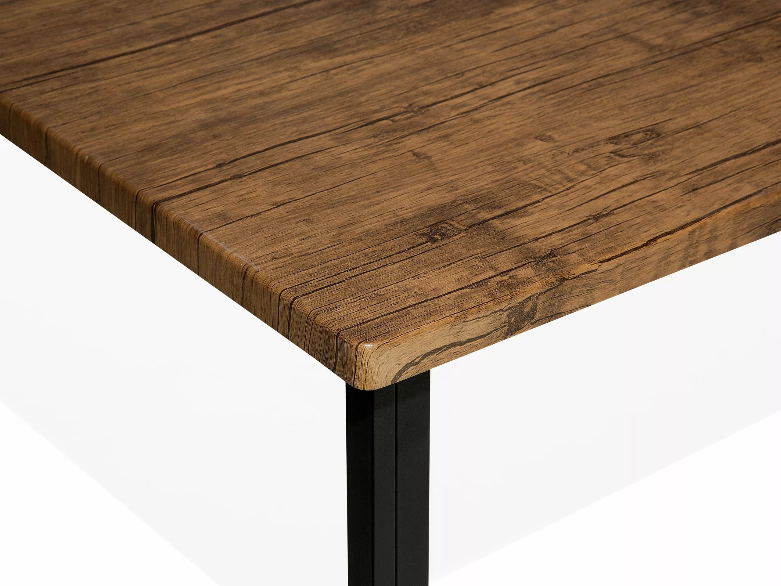 Beliani Ruokapöytä Tumma Puu/musta 150 X 90 Cm LAREDO 9 Beliani Ruokapöytä Tumma Puu/musta 150 X 90 Cm LAREDO - Image 7