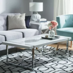 Beliani Sohvapöytä Valkoinen TULSA 10 Beliani Sohvapöytä Valkoinen TULSA -Ruokapöydät Myyntikauppa undef src sa picid 693794 type color image scaled