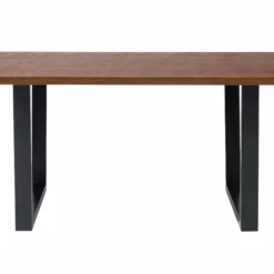 Beliani Ruokapöytä Tumma Puu/musta 160 X 90 Cm AUSTIN -Ruokapöydät Myyntikauppa undef src sa picid 694507 type whitesh image scaled