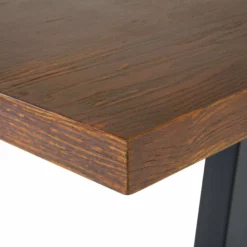 Beliani Ruokapöytä Tumma Puu/musta 160 X 90 Cm AUSTIN -Ruokapöydät Myyntikauppa undef src sa picid 694508 type whitesh image scaled