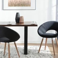 Beliani Ruokapöytä Tumma Puu/musta 160 X 90 Cm AUSTIN -Ruokapöydät Myyntikauppa undef src sa picid 696272 type color image scaled