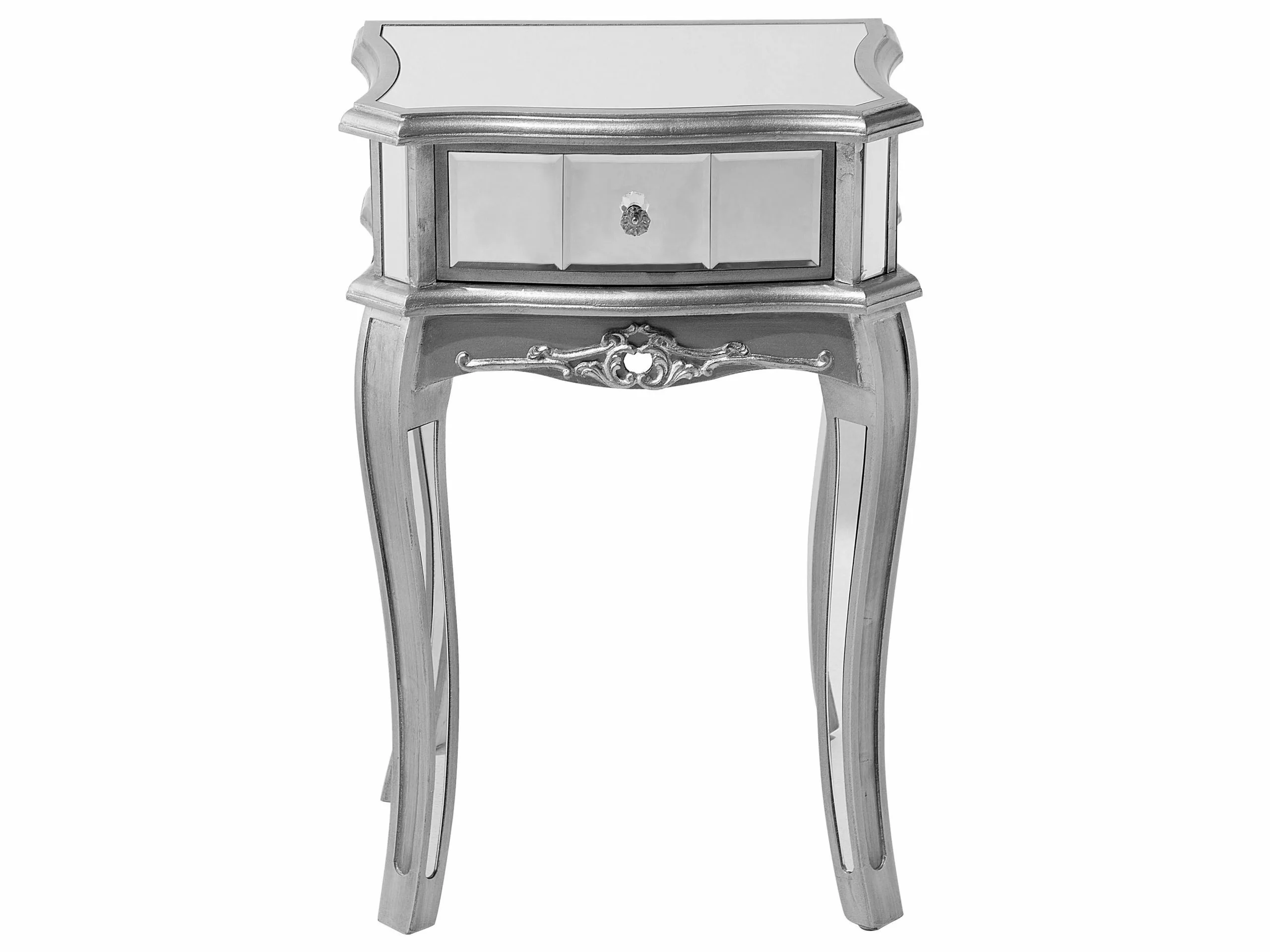 Beliani Konsolipöytä Peililasi Laatikko Hopea SOMMA 8 Beliani Konsolipöytä Peililasi Laatikko Hopea SOMMA - Image 6