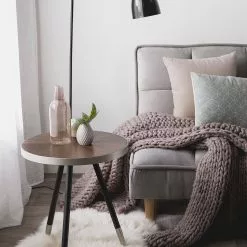 Beliani Sivupöytä Tumma Puu/hopea RAMONA -Ruokapöydät Myyntikauppa undef src sa picid 705808 type whitesh image scaled