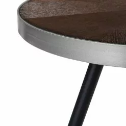 Beliani Sivupöytä Tumma Puu/hopea RAMONA -Ruokapöydät Myyntikauppa undef src sa picid 705811 type whitesh image scaled