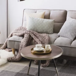 Beliani Sohvapöytä Tumma Puu/hopea RAMONA 12 Beliani Sohvapöytä Tumma Puu/hopea RAMONA -Ruokapöydät Myyntikauppa undef src sa picid 705918 type whitesh image scaled