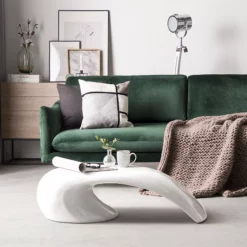 Beliani Sohvapöytä Lasikuitu Valkoinen ELATUS 12 Beliani Sohvapöytä Lasikuitu Valkoinen ELATUS -Ruokapöydät Myyntikauppa undef src sa picid 707640 type color image scaled