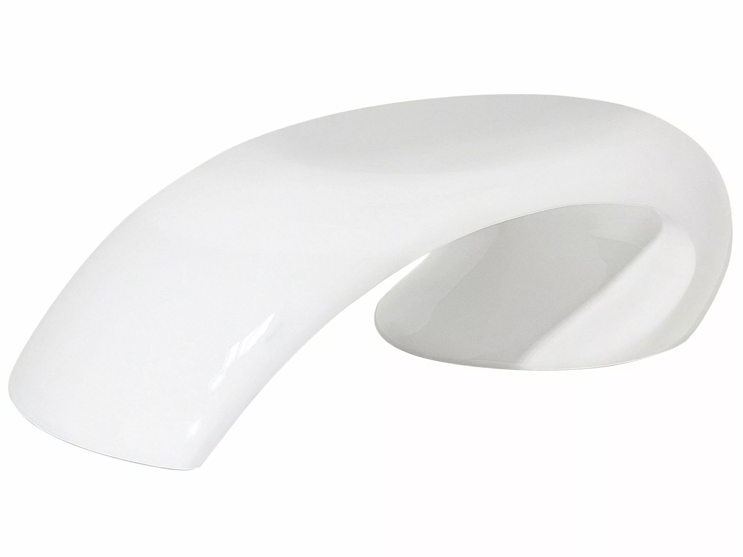 Beliani Sohvapöytä Lasikuitu Valkoinen ELATUS 3 Beliani Sohvapöytä Lasikuitu Valkoinen ELATUS