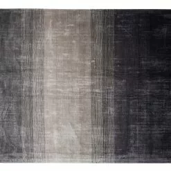 Beliani Matto Viskoosi Musta/harmaa ERCIS Useita Kokoja