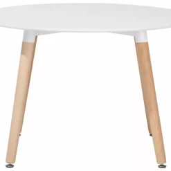 Beliani Ruokapöytä Valkoinen BOVIO Useita Kokoja