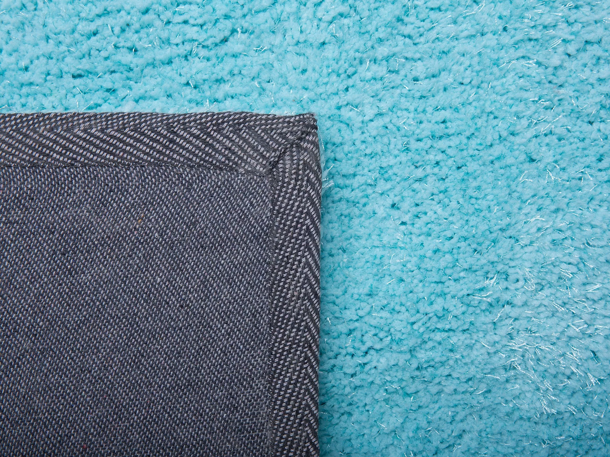 Beliani Pyöreä Matto Vaaleansininen ⌀ 140 Cm DEMRE - Image 3