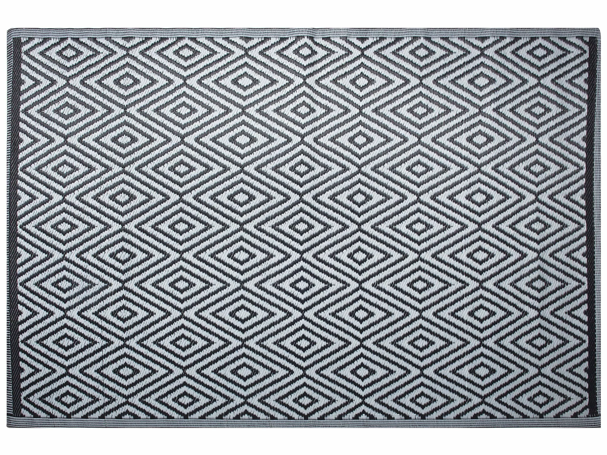 Beliani Ulkomatto Musta 150 X 210 Cm SIKAR