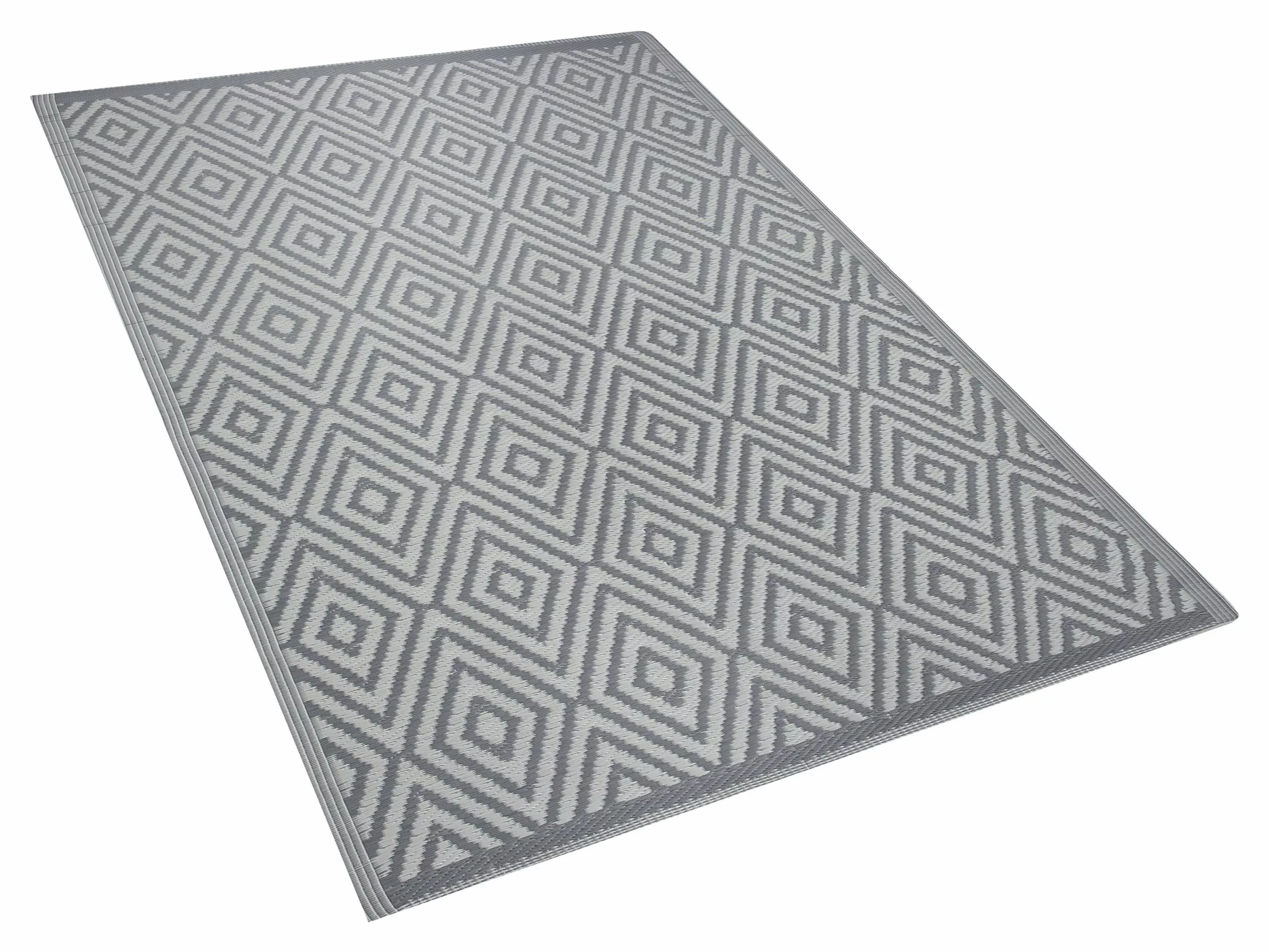 Beliani Ulkomatto Vaaleanharmaa SIKAR Useita Kokoja - Image 3