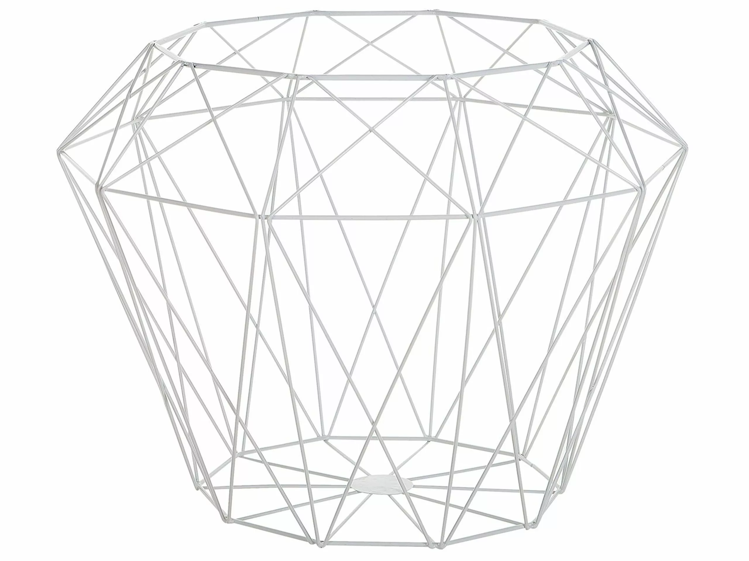 Beliani Sivupöytä Metalli Säilytystila Valkoinen ELIDA 9 Beliani Sivupöytä Metalli Säilytystila Valkoinen ELIDA - Image 7