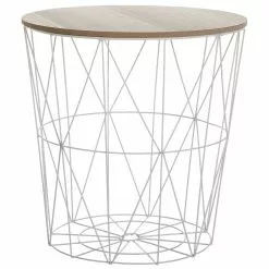 Beliani Sivupöytä Metalli Säilytystila Valkoinen LANARK -Ruokapöydät Myyntikauppa undef src sa picid 721387 type whitesh image scaled