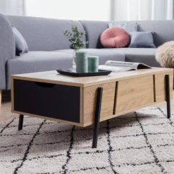 Beliani Sohvapöytä Säilytystila Vaalea Puu/musta BLACKPOOL 18 Beliani Sohvapöytä Säilytystila Vaalea Puu/musta BLACKPOOL -Ruokapöydät Myyntikauppa undef src sa picid 722829 type whitesh image scaled