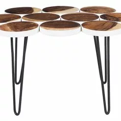 Beliani Sivupöytä Sadepuu Valkoinen/vaalea Puu TIJUANA -Ruokapöydät Myyntikauppa undef src sa picid 727363 type whitesh image scaled