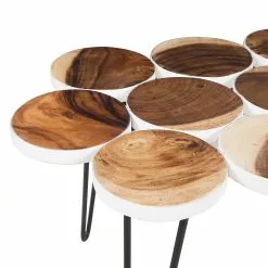 Beliani Sivupöytä Sadepuu Valkoinen/vaalea Puu TIJUANA -Ruokapöydät Myyntikauppa undef src sa picid 727380 type whitesh image scaled