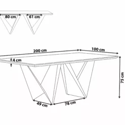 Beliani Ruokapöytä Tumma Puu/musta 200 X 100 Cm SINTRA -Ruokapöydät Myyntikauppa undef src sa picid 729710 type whitesh image scaled