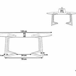 Beliani Sohvapöytä Lasitasolla Teräs Hopea FRESNO -Ruokapöydät Myyntikauppa undef src sa picid 733054 type whitesh image scaled