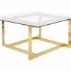 Beliani Sohvapöytä Lasitasolla Metalli Kulta CRYSTAL -Ruokapöydät Myyntikauppa undef src sa picid 733167 type whitesh image scaled