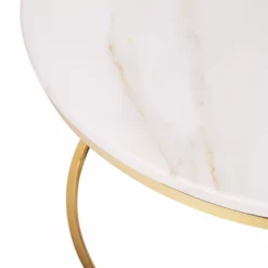 Beliani Sohvapöytä Marmorikuvio Beige/kulta CORAL -Ruokapöydät Myyntikauppa undef src sa picid 733222 type whitesh image scaled