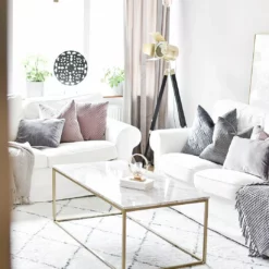 Beliani Sohvapöytä Marmorikuvio Beige/kulta DELANO 15 Beliani Sohvapöytä Marmorikuvio Beige/kulta DELANO -Ruokapöydät Myyntikauppa undef src sa picid 733589 type whitesh image