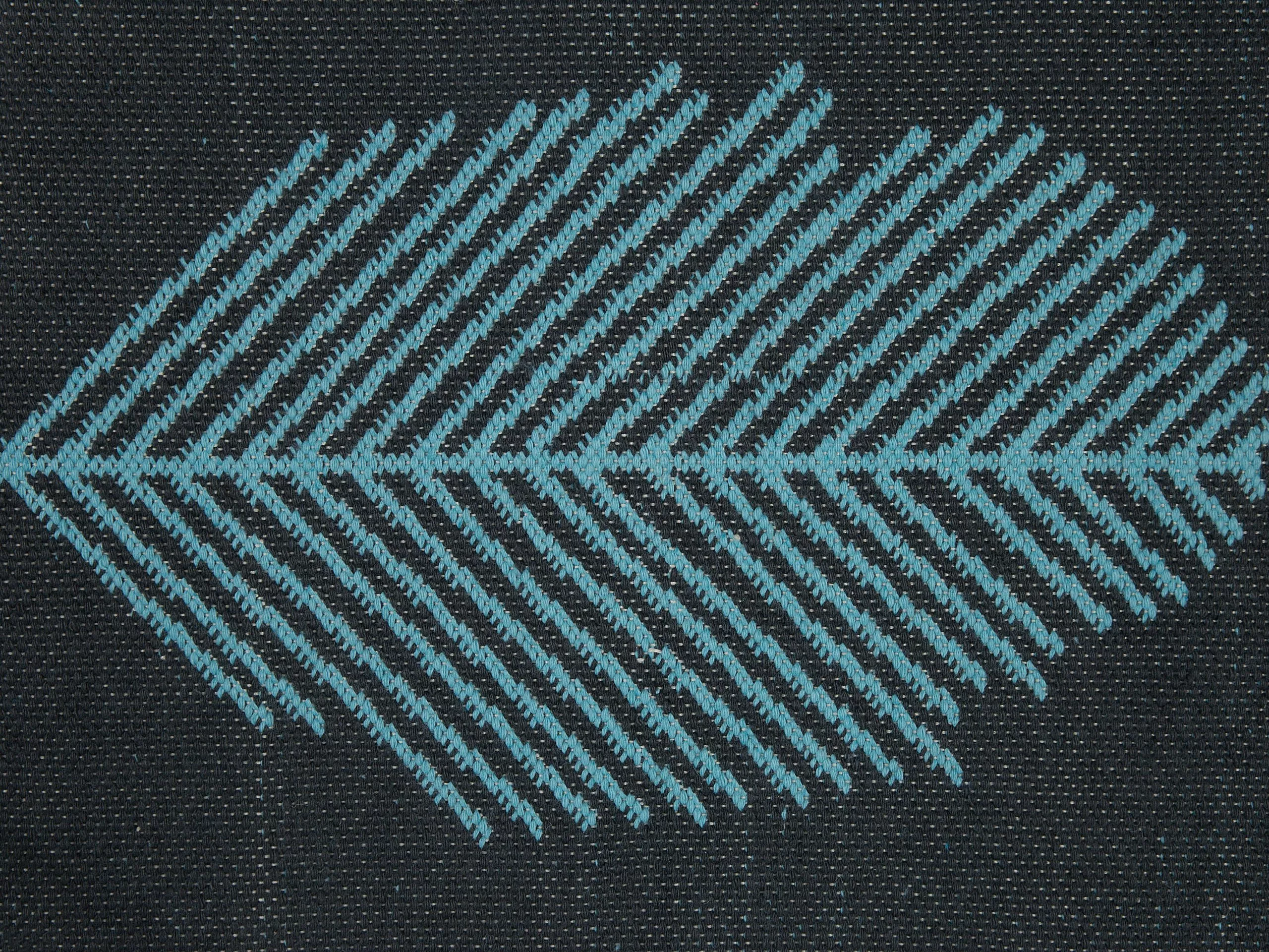 Beliani Ulkomatto Kaksipuolinen Musta/sininen MEZRA Useita Kokoja - Image 6