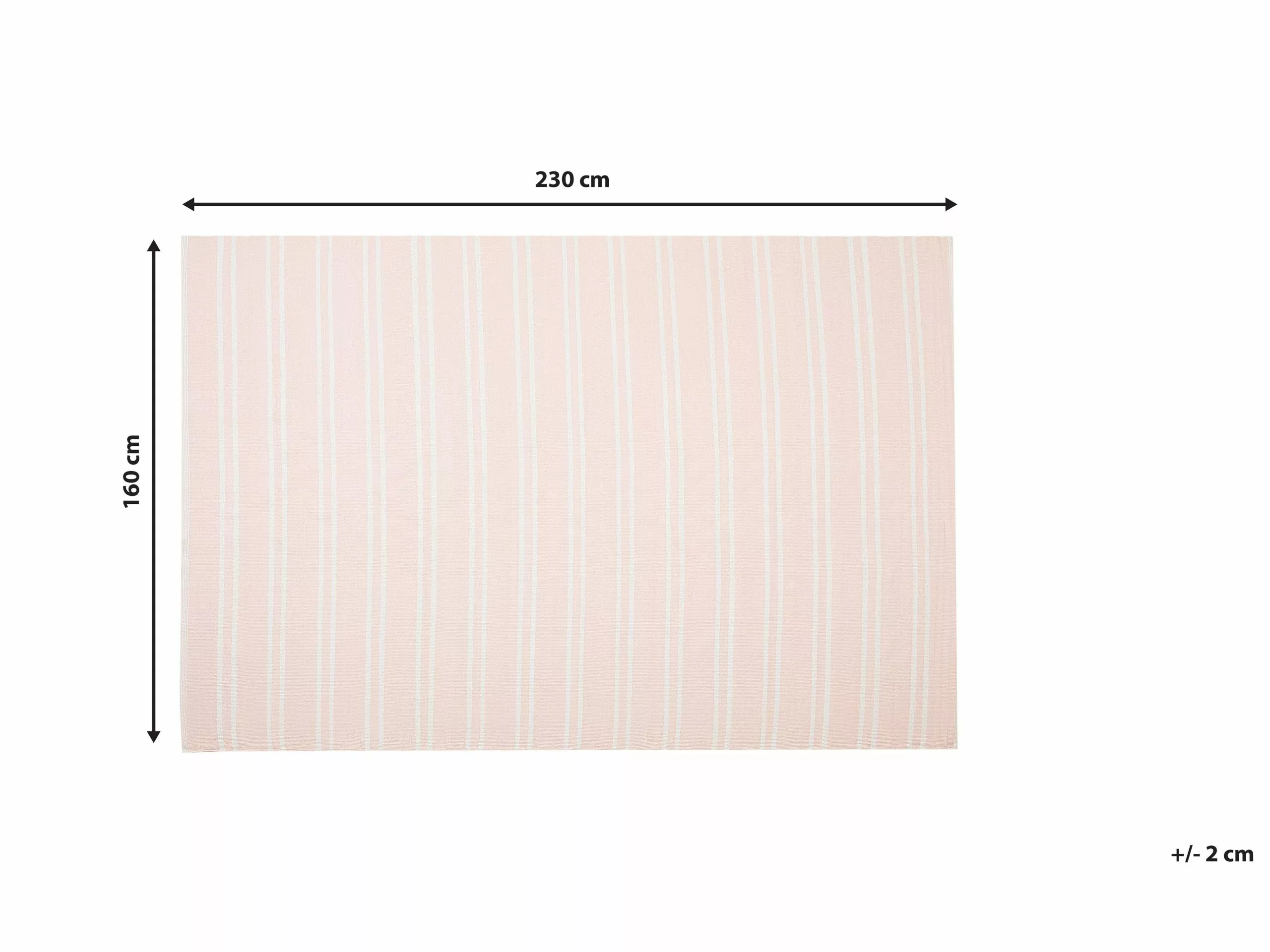 Beliani Ulkomatto Kaksipuolinen Vaaleanpunainen AKYAR Useita Kokoja - Image 6