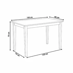 Beliani Ruokapöytä Kumipuu Vaalea Puu/musta 150 X 90 Cm GEORGIA 19 Beliani Ruokapöytä Kumipuu Vaalea Puu/musta 150 X 90 Cm GEORGIA -Ruokapöydät Myyntikauppa undef src sa picid 735862 type whitesh image scaled