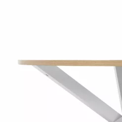 Beliani Ruokapöytä Vaalea Puu/valkoinen ⌀ 120 Cm JACKSONVILLE -Ruokapöydät Myyntikauppa undef src sa picid 735917 type whitesh image scaled