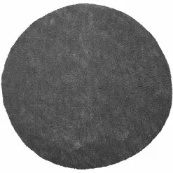 Beliani Pyöreä Matto Tummanharmaa ⌀ 140 Cm DEMRE