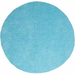 Beliani Pyöreä Matto Vaaleansininen ⌀ 140 Cm DEMRE