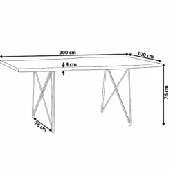 Beliani Ruokapöytä Akasiapuu Tumma Puu/musta MUMBAI Useita Kokoja -Ruokapöydät Myyntikauppa undef src sa picid 740729 type whitesh image scaled