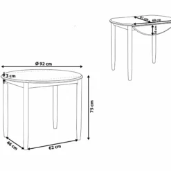 Beliani Ruokapöytä Jatkettava Kumipuu Vaalea Puu/harmaa ⌀ 61/92 Cm OMAHA 17 Beliani Ruokapöytä Jatkettava Kumipuu Vaalea Puu/harmaa ⌀ 61/92 Cm OMAHA -Ruokapöydät Myyntikauppa undef src sa picid 741699 type whitesh image scaled