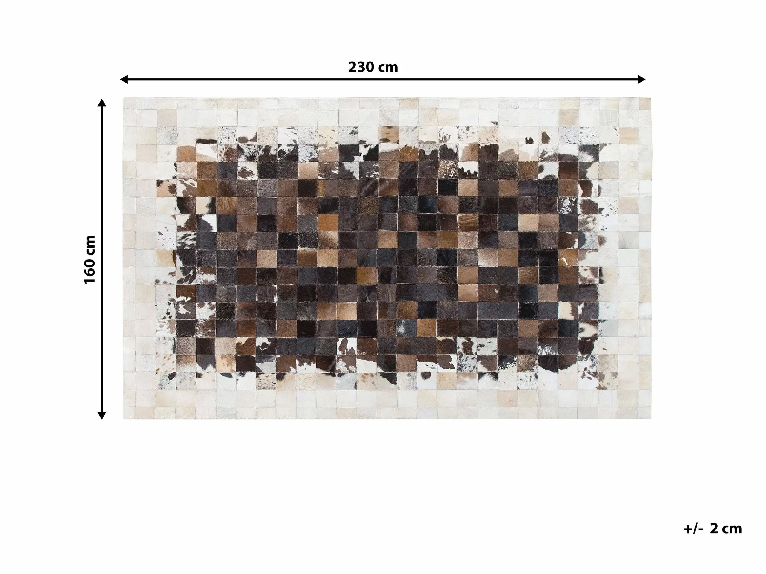 Beliani Matto Lehmännahka Ruskea/beige OKCULU Useita Kokoja 10 Beliani Matto Lehmännahka Ruskea/beige OKCULU Useita Kokoja - Image 8