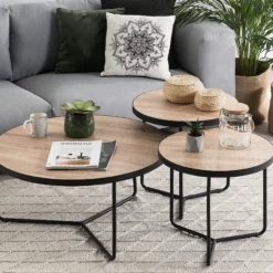 Beliani Sohvapöytä Iso Vaalea Puu/musta MELODY -Ruokapöydät Myyntikauppa undef src sa picid 744257 type whitesh image scaled