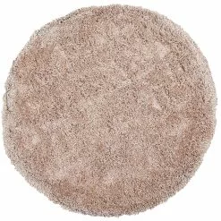 Beliani Pyöreä Matto Beige ⌀ 140 Cm CIDE