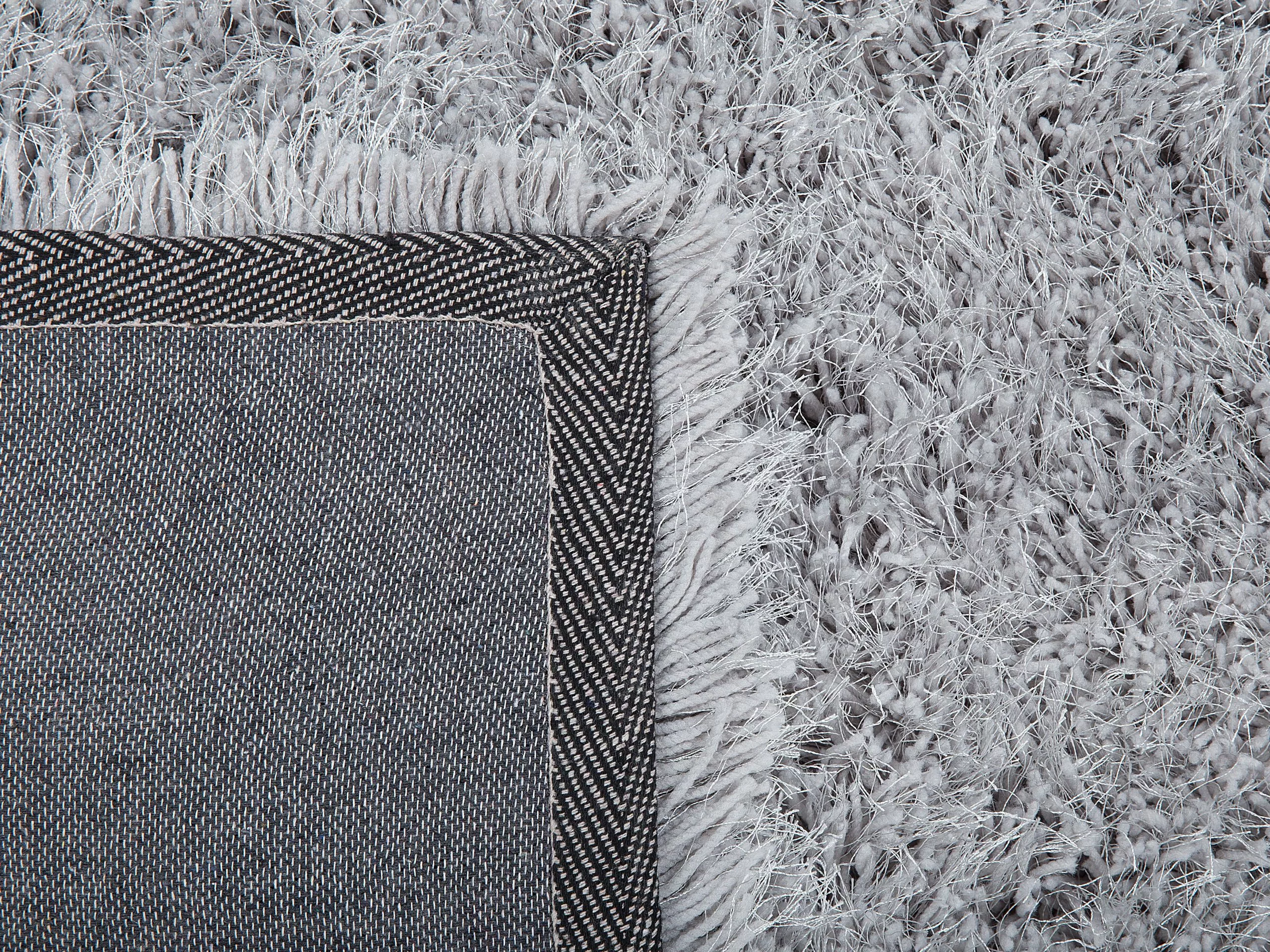 Beliani Matto Kangas Vaaleanharmaa CIDE Useita Kokoja - Image 5