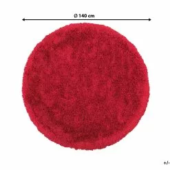 Beliani Pyöreä Matto Punainen ø 140 Cm CIDE 12 Beliani Pyöreä Matto Punainen ø 140 Cm CIDE -Ruokapöydät Myyntikauppa undef src sa picid 746922 type whitesh image scaled