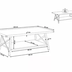 Beliani Sohvapöytä Ruskeanharmaa/musta CARLIN 17 Beliani Sohvapöytä Ruskeanharmaa/musta CARLIN -Ruokapöydät Myyntikauppa undef src sa picid 750068 type whitesh image scaled