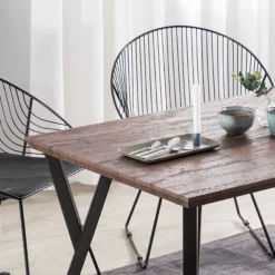 Beliani Ruokapöytä Tumma Puu/musta BRAVO Useita Kokoja -Ruokapöydät Myyntikauppa undef src sa picid 750541 type whitesh image scaled