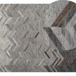 Beliani Matto Viskoosi Harmaa ARKUM Useita Kokoja